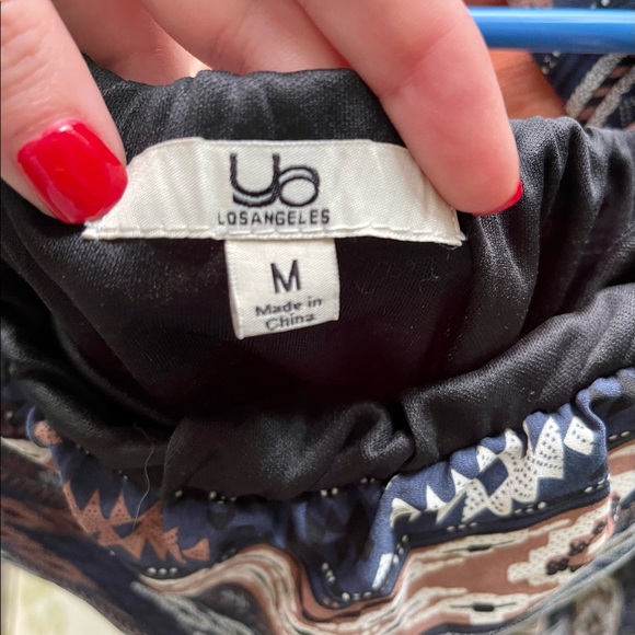 Ya Los Angeles Western Maxi Dress Strapless Sz M - Picture 3 of 5